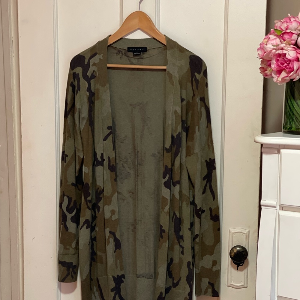 Camo Duster Cardigan